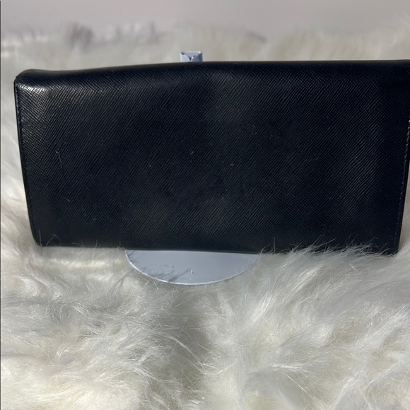 Prada Black Logo Vitello Move Long Leather Wallet p41 - Picture 2 of 16
